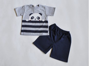 Костюм для хлопчика сірий "panda" 1-3 років (7/55)  